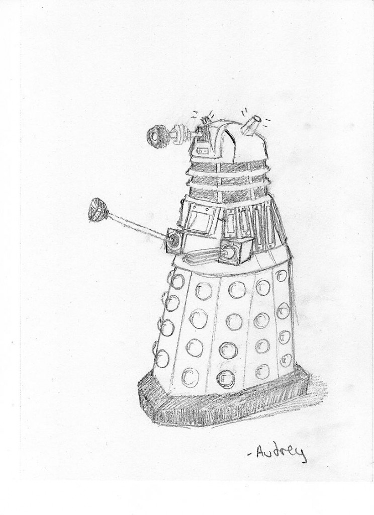 She drew this Dalek for her Dad